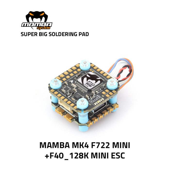 ВЫБОР ПОБЕДИТЕЛЕЙ-MAMBA MK4 F722 MINI F40/Reactor 44A/66A Полетный контроллер MINI Стек 20 мм/м2 — изображение 18