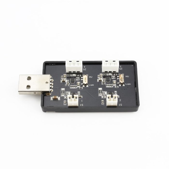 Зарядное устройство EMAX 4-портовое 1-2S Lipo Зарядное устройство для аккумулятора Lipo USB-порт для RC Дрон FPV Racing для серии Tinyhawk HV 4,35 В — изображение 4