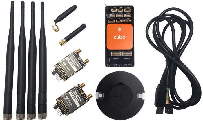КОМБО: Cube Orange (ADS-B) с Here3 и набором телеметрии RFD900+