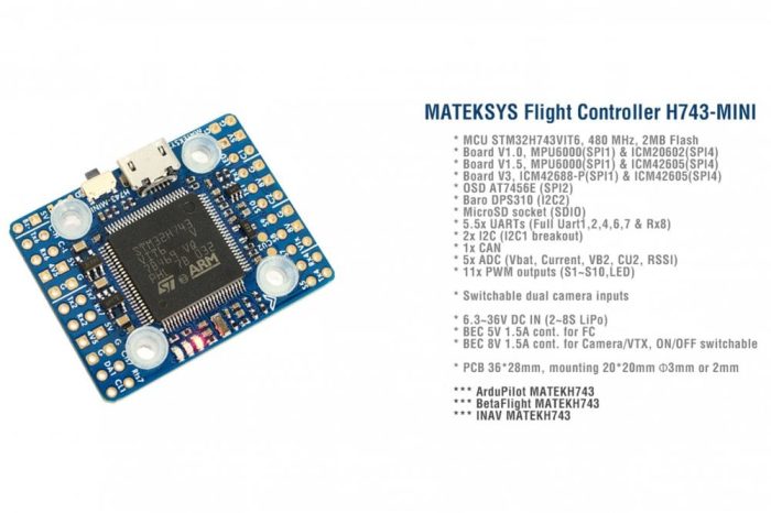 - Полетный контроллер H743-MINI-V3 — изображение 2