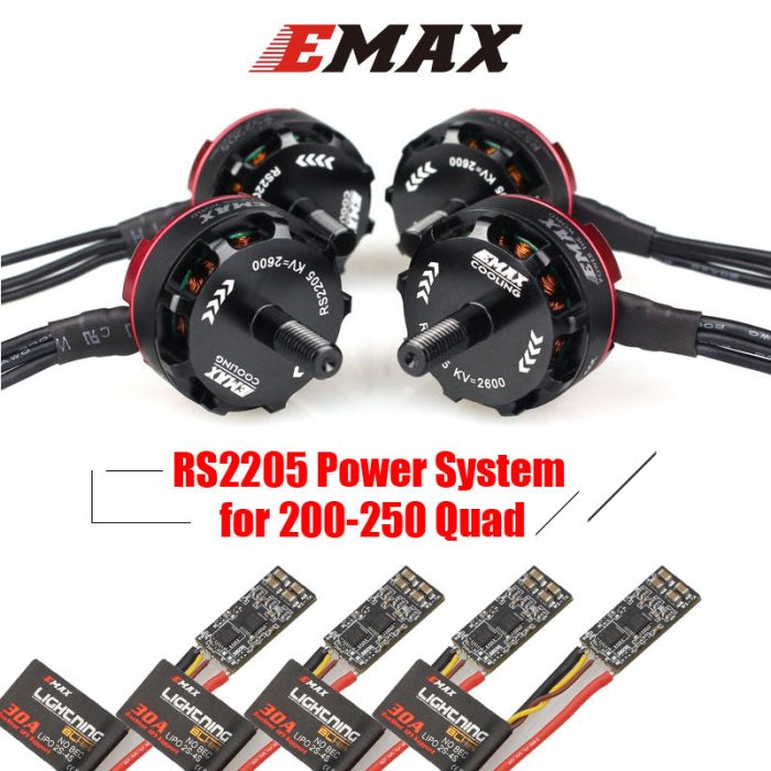 ★Бесщеточный двигатель EMAX RS2205 2300 кВ 2600 кВ RaceSpec с 3-4S 30A BLHeli lightning ESC Power Combo — изображение 4