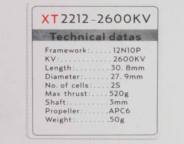 ★Двигатель EMAX XT2212 980KV-1250KV-1370KV для авиационного мультикоптера — изображение 12