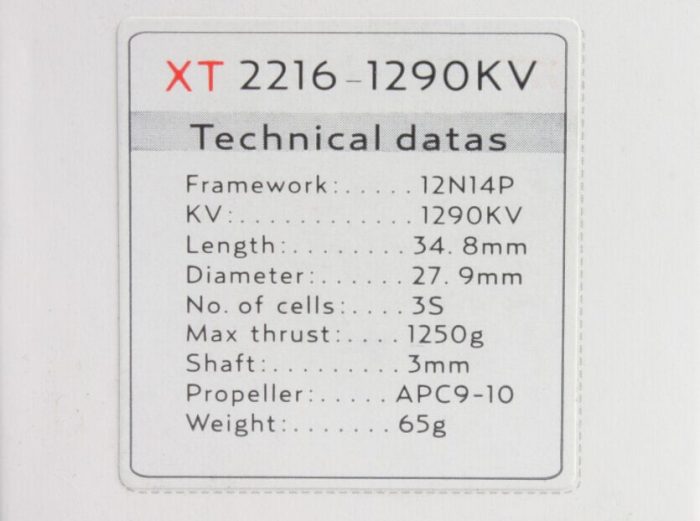 ★Двигатель EMAX XT2216 910KV-1150KV-1290KV для самолетов и мультикоптеров — изображение 7