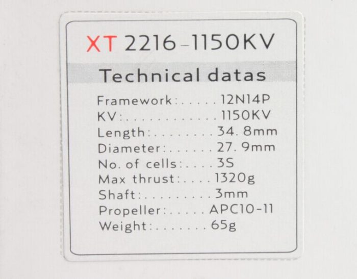 ★Двигатель EMAX XT2216 910KV-1150KV-1290KV для самолетов и мультикоптеров — изображение 10