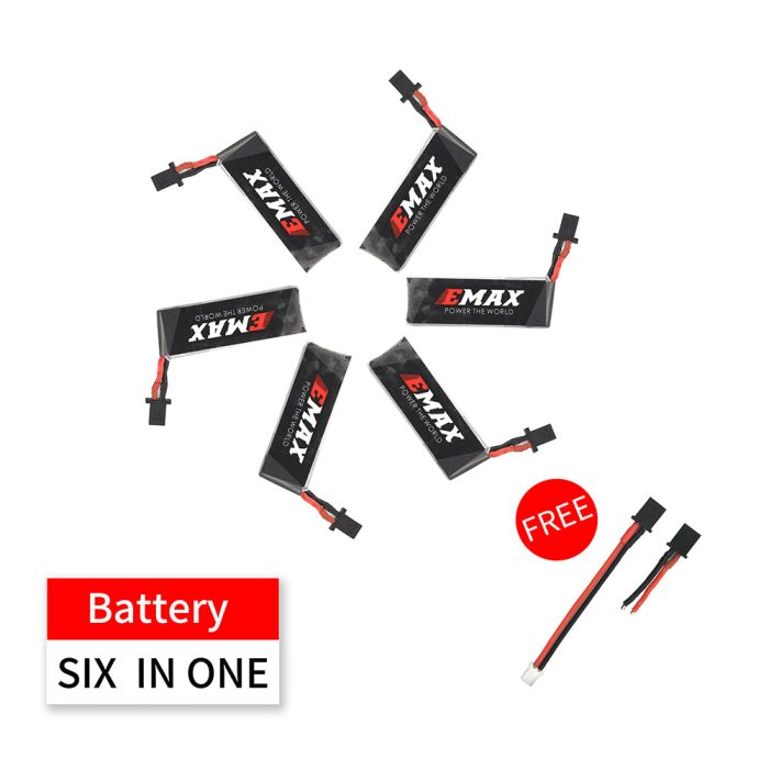 ★Запасные части Nanohawk - 6 в 1 4.35HV 1S 300 мАч 80C Lipo Батарея для Nanohawk с проводами 2 шт. — изображение 2