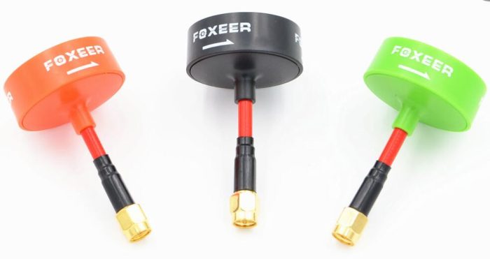 ★Foxeer 5.8G RP-SMA Мужской LHCP FPV Антенна Красный Черный — изображение 2