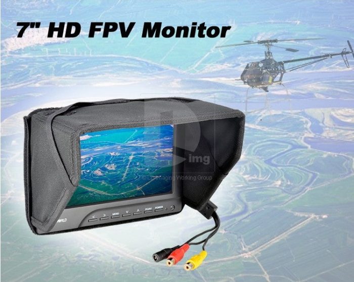 ★FPV769A Наземная станция FPV 7 Монитор с солнцезащитным козырьком — изображение 2