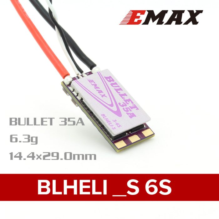 EMAX BLHELI_S Bullet Series 35A 3-6S ESC 6.3g Поддержка Onshot42 Multishot — изображение 13