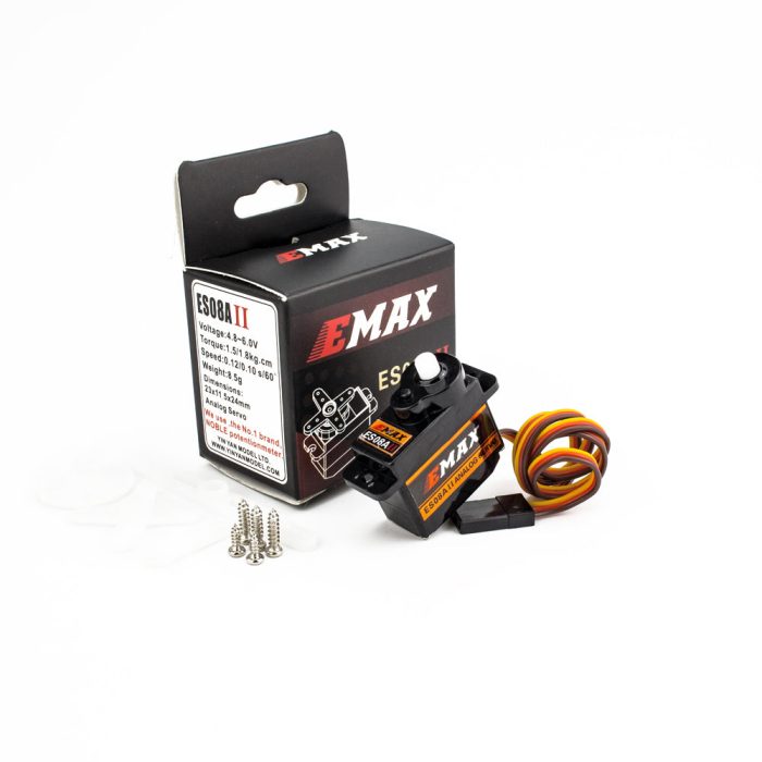 EMAX ES08A II Mini Plastic Gear Аналоговый сервопривод 1,8 кг-сек для RC моделей и роботов — изображение 11