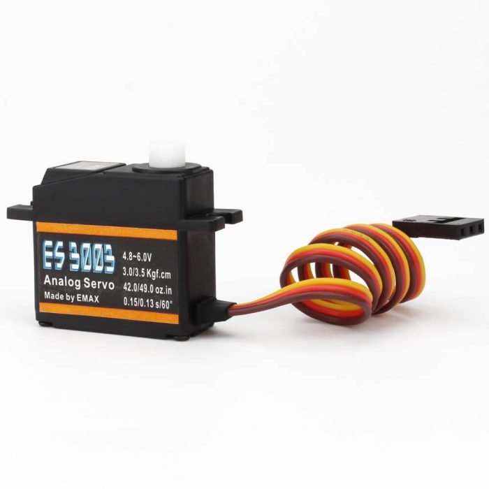 EMAX ES3003 17 г 3,5 кг 0,13 сек 23T Пластиковая шестерня Аналоговый сервопривод для радиоуправляемого самолета — изображение 3