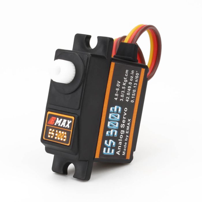 EMAX ES3003 17 г 3,5 кг 0,13 сек 23T Пластиковая шестерня Аналоговый сервопривод для радиоуправляемого самолета — изображение 10
