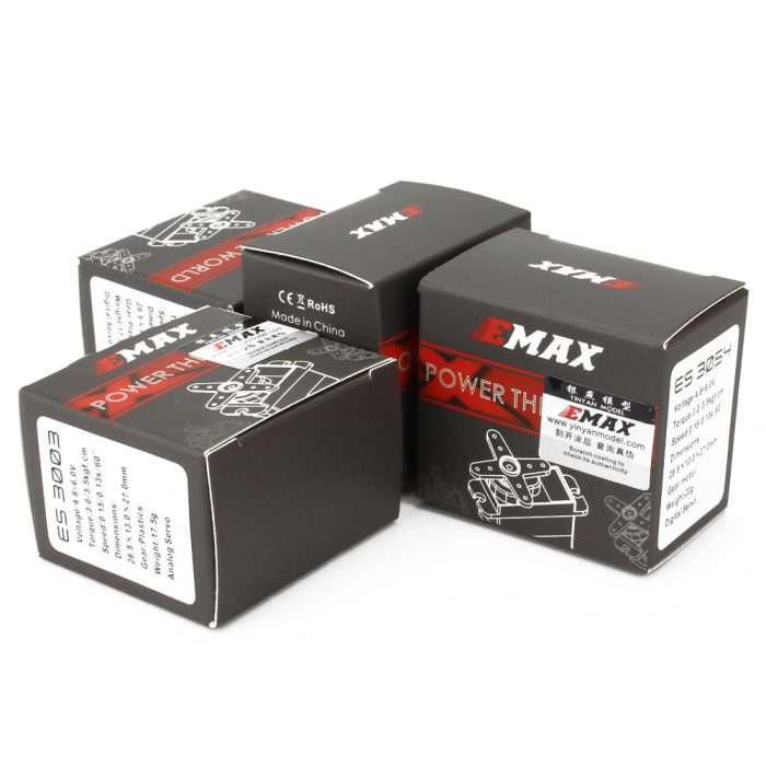 EMAX ES3004 17 г 3,5 кг 0,13 сек 23 т металлический шестеренчатый аналоговый сервопривод для радиоуправляемого самолета ES3104 обновление — изображение 7