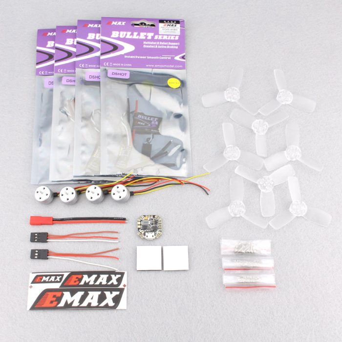 EMAX F3 Femto 6A Bullet BLHeli_S ESC RS1104 5250KV Двигатель T2345 Комбинированная система питания пропеллера — изображение 4