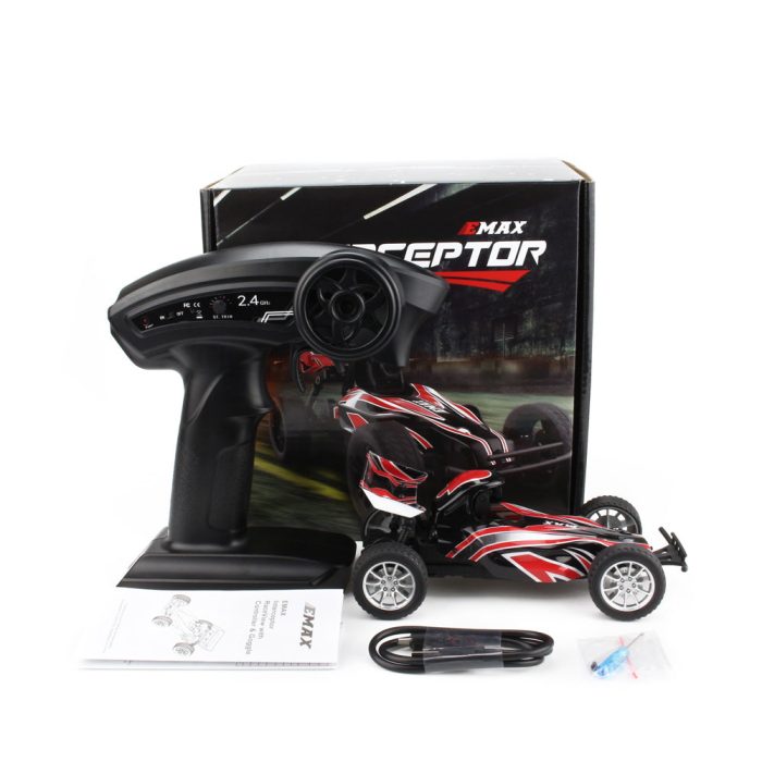 EMAX Interceptor 1-24 2.4G RWD FPV RC Авто с очками Полное пропорциональное управление RTR BNR Модель - Автомобиль + пульт дистанционного управления — изображение 2