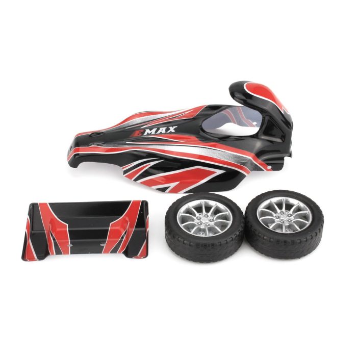 Emax Interceptor FPV RC Авто Запчасть D - Оболочка + Колеса Комплект — изображение 6