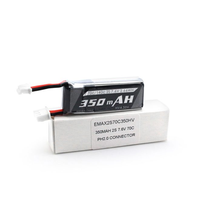 Emax TinyhawkS Запасная часть 2S 7,6 В 350 мАч 70C Lipo Батарея для RC Дрон FPV Racing — изображение 3