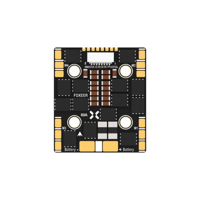Foxeer Reaper F4 Slim Mini ESC 128K 60A BL32 4in1 9~40V 20мм M3 — изображение 2
