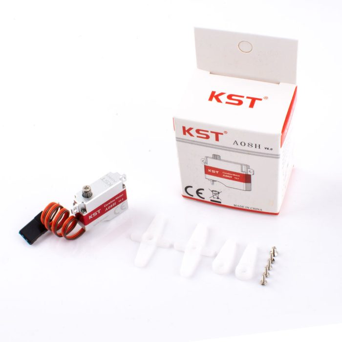 KST A08H V6.0 Metal Gear HV Микросервопривод без сердечника 3.2Kgf.cm 0,09 сек для планера DLG — изображение 7