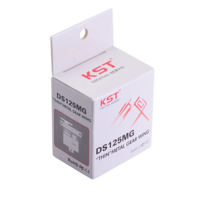 KST DS125MG Цифровой сервопривод Metal Gear 10 мм 7Kgf.cm 0,12 сек для крыла планера — изображение 8