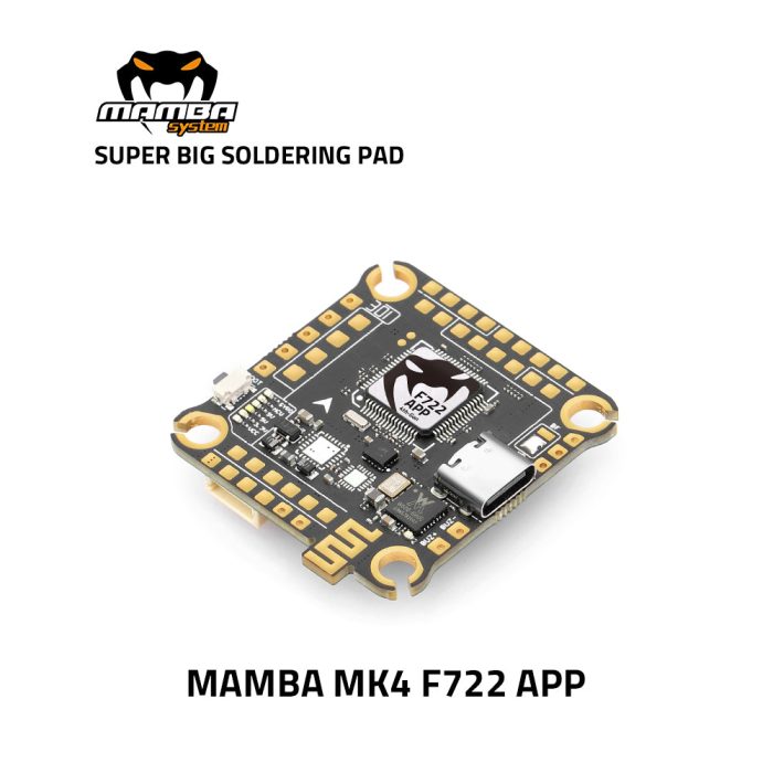 MAMBA MK4 F722 APP 45A/F55A/F65A_128K 3-6S Стек полетных контроллеров 30 мм/м3 — изображение 5