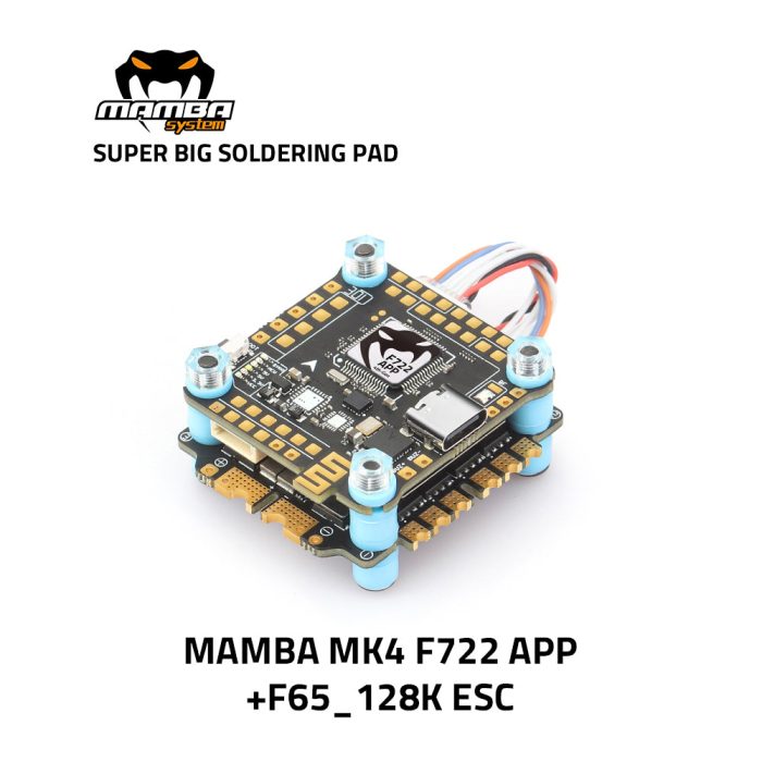 MAMBA MK4 F722 APP 45A/F55A/F65A_128K 3-6S Стек полетных контроллеров 30 мм/м3 — изображение 8