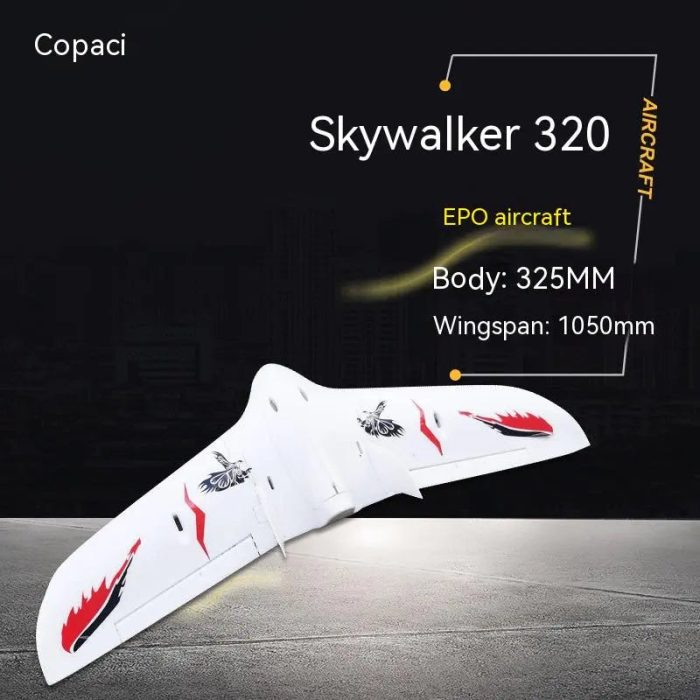 Skywalker 320 - 6 каналов 20 минут 1 км диапазон Модель самолета с дистанционным управлением Летающее крыло Fpv Фиксированное крыло Epo Устойчивость к падению Delta Wing Электрическая модель самолета игрушка — изображение 13